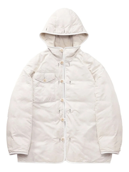  Visvim Greely Corps Hooded Parka Coat - Neutrals 