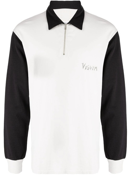 Visvim Logo-print Half-zip Sweatshirt - White 