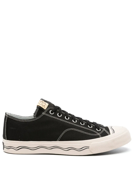  Visvim Seeger Lo Leather Sneakers - Black 