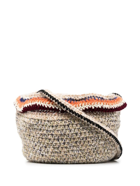  Vitelli Chunky-knit Wool Shoulder Bag - Neutrals 