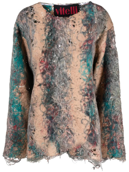  Vitelli Distressed-effect Doomboh® Jumper - Neutrals 