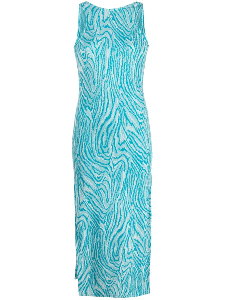  Vitelli Sleeveless Knitted Midi Dress - Blue 