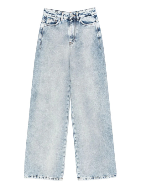  Vivetta Acid-wash Wide-leg Jeans - Blue 
