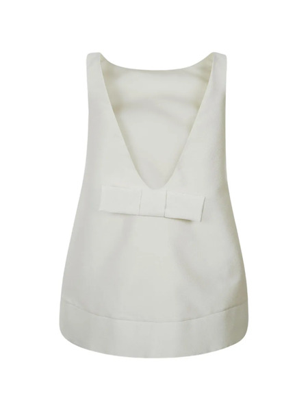  Vivetta Bow Mini Dress - White 