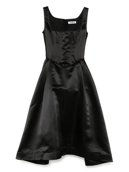  Vivetta Bustier Midi Dress - Black 