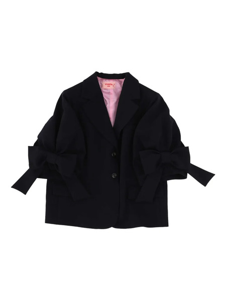  Vivetta Kids Bows-detail Jacket - Black 