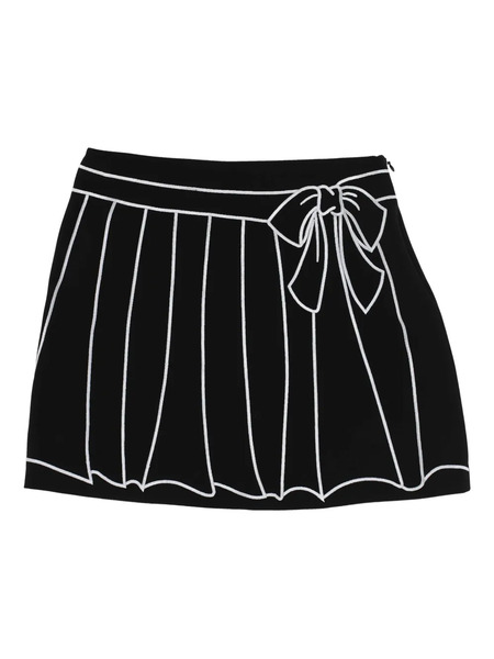  Vivetta Kids Drawing-print Casual Skirt - Black 