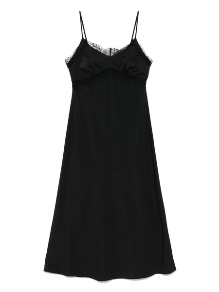  Vivetta Lace-trim Midi Dress - Black 