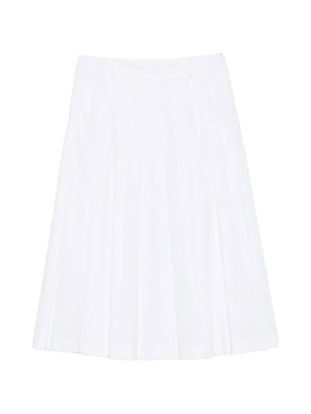  Vivetta Pleated Midi A-line Skirt - White 