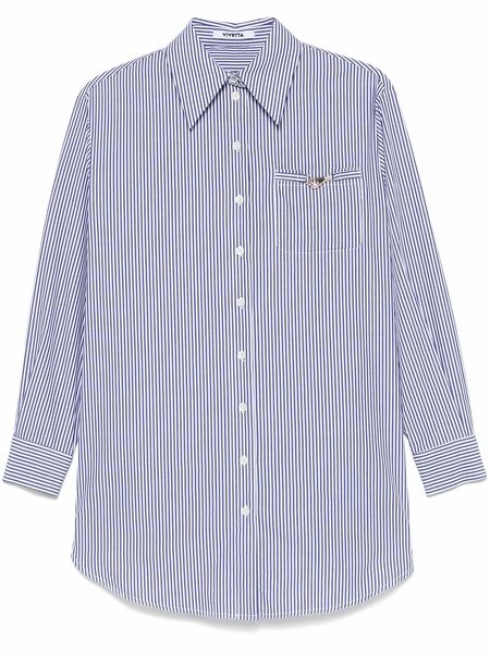  Vivetta Striped Shirt - Blue 