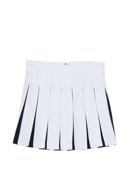  Vivetta Textured Pleated Mini Skirt - Blue 