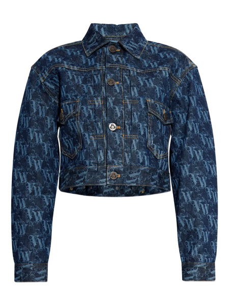  Vivienne Westwood Buttoned Patterned Jacket - Blue 