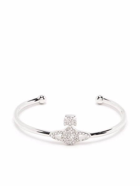  Vivienne Westwood Grace Bas-relief Open Bangle - Silver 