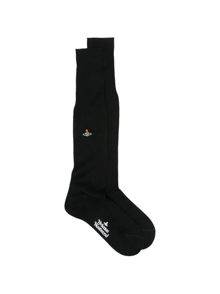  Vivienne Westwood Orb-embroidery Socks - Black 