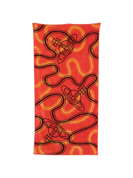  Vivienne Westwood Patterned Towel - Red 
