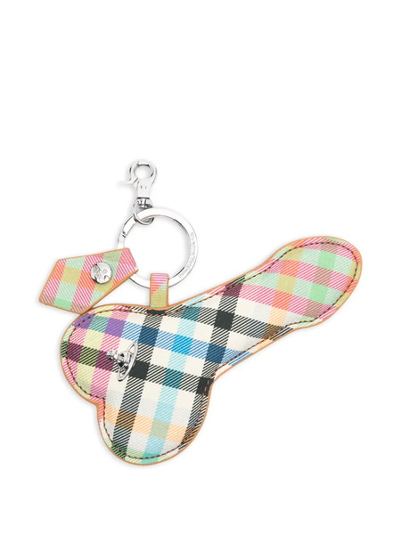  Vivienne Westwood Plaid-pattern Keyring - White 