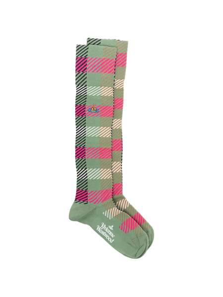 Vivienne Westwood Plaid-pattern Socks - Green 