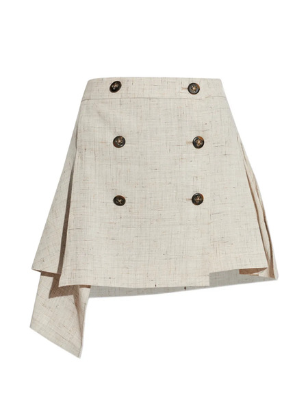  Vivienne Westwood Six-button Asymmetric Mini Skirt - Neutrals 