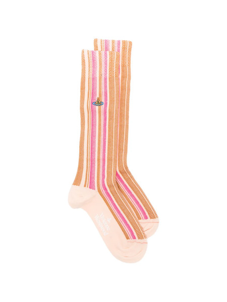  Vivienne Westwood Striped-pattern Socks - Neutrals 