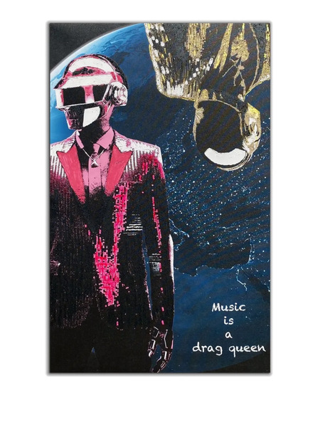  Vj’s Mind Extra Small Music Painting - Black 