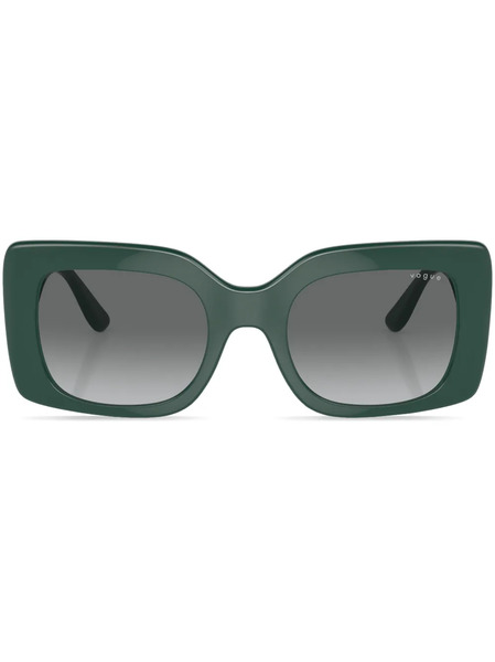  Vogue Eyewear Rectangle-frame Logo-print Sunglasses - Green 