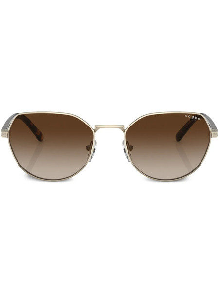  Vogue Eyewear Tinted Butterfly-frame Sunglasses - Gold 