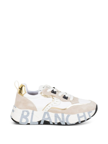 Voile Blanche Platform Print Sneakers - White 