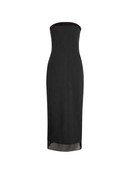  Voranida Tylyn Strapless Panel Midi Dress - Black 