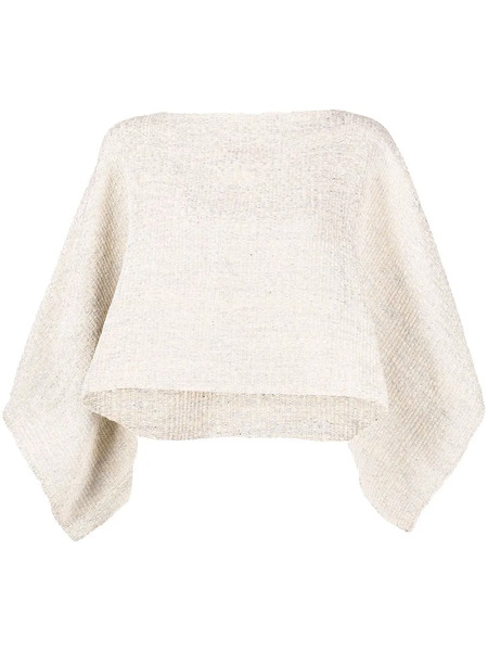  Voz Cape-style Long-sleeved Jumper - Neutrals 