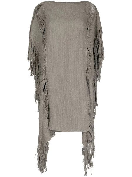  Voz Lace Fringe-detail Tunic - Brown 