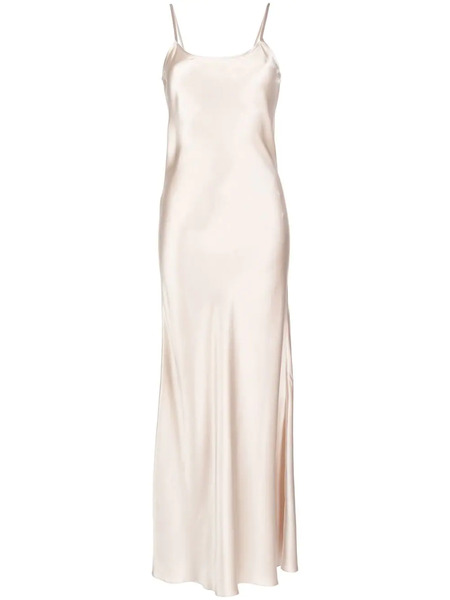  Voz Liquid Silk Slip Dress - Neutrals 