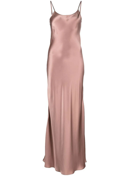  Voz Liquid Slip Satin Dress - Pink 