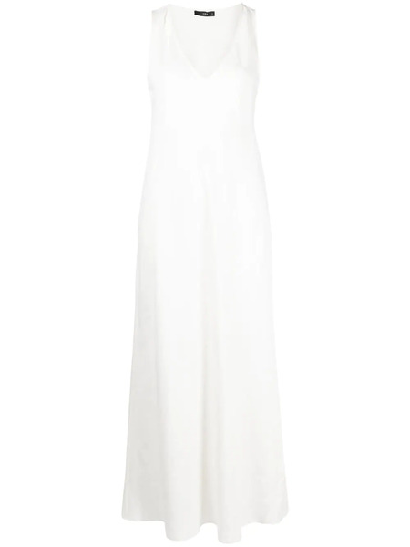  Voz V-neck Maxi Dress - White 