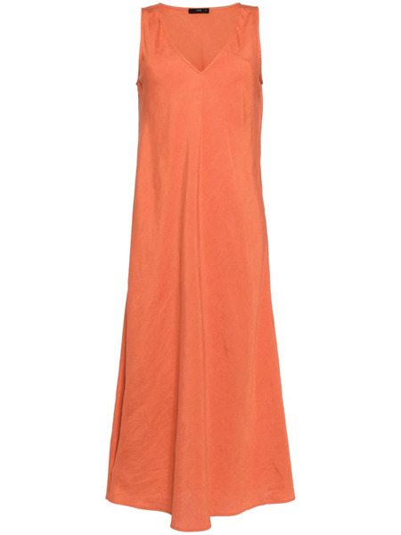  Voz V-neck Sleeveless Maxi Dress - Brown 