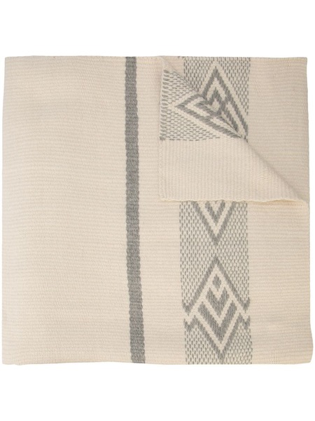  Voz Wide Diagonal Blanket Scarf - White 