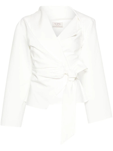  V:pm Atelier Deby Tied-waist Blouse - White 