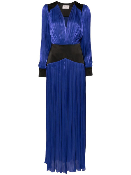  V:pm Atelier Delilah Plissé Gown - Blue 