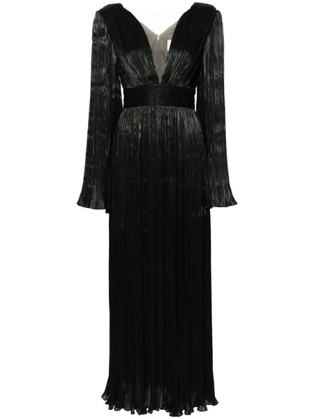  V:pm Atelier Eva Plissé Maxi Dress - Black 