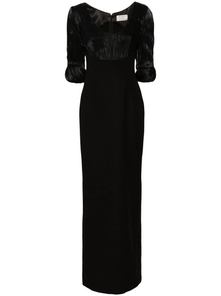  V:pm Atelier Flora Scoop-neck Gown - Black 