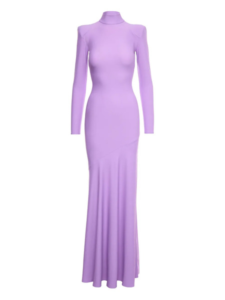  V:pm Atelier High-neck Flared Dress - Purple 