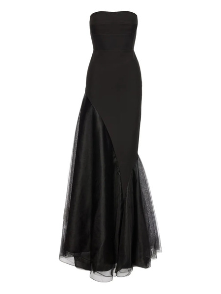  V:pm Atelier Linda Strapless-fishtail Maxi Dress - Black 