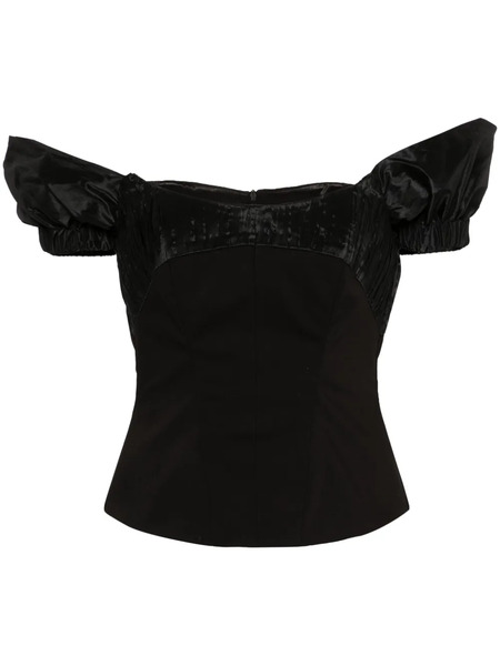  V:pm Atelier Paloma Off-shoulder Corset Top - Black 