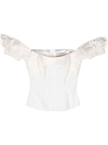  V:pm Atelier Paloma Off-shoulder Corset Top - White 