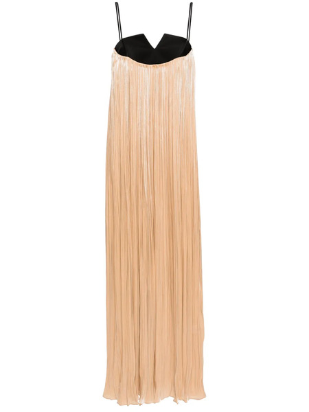  V:pm Atelier Powder Plissé Gown - Neutrals 