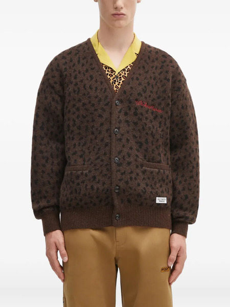  Wacko Maria Leopard-print Cardigan - Brown 