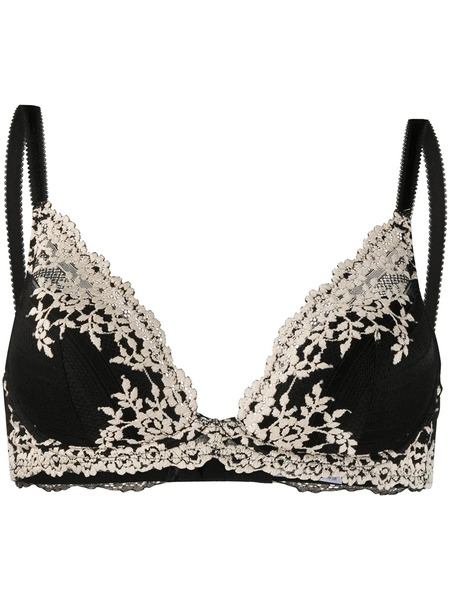  Wacoal Embrace Lace Plunge Underwire Bra - Black 