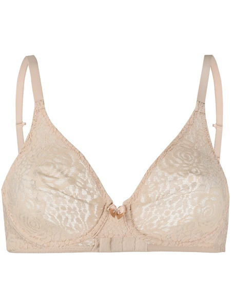  Wacoal Halo Lace Moulded Underwire Bra - Neutrals 