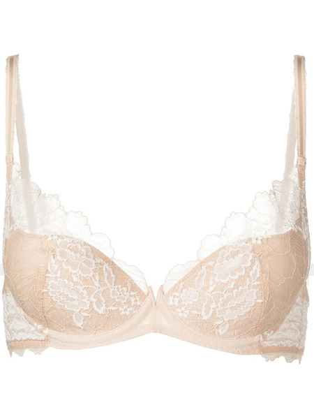  Wacoal Lace-detail Moulded Bra - Neutrals 