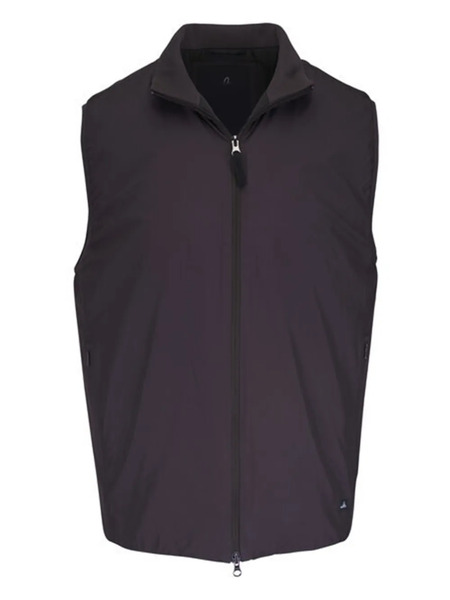  Wahts Collon Zip Sleeveless Gilet - Brown 