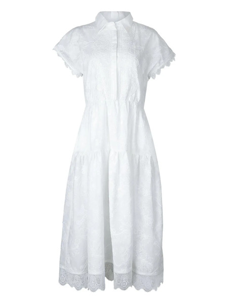  Waimari Grace Midi Dress - White 